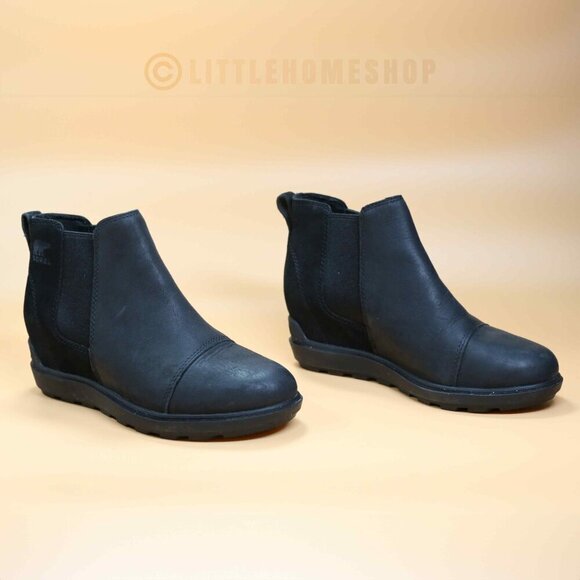 Sorel Evie II Chelsea Waterproof Bootie in Black, Size 7.5 - Picture 3 of 8